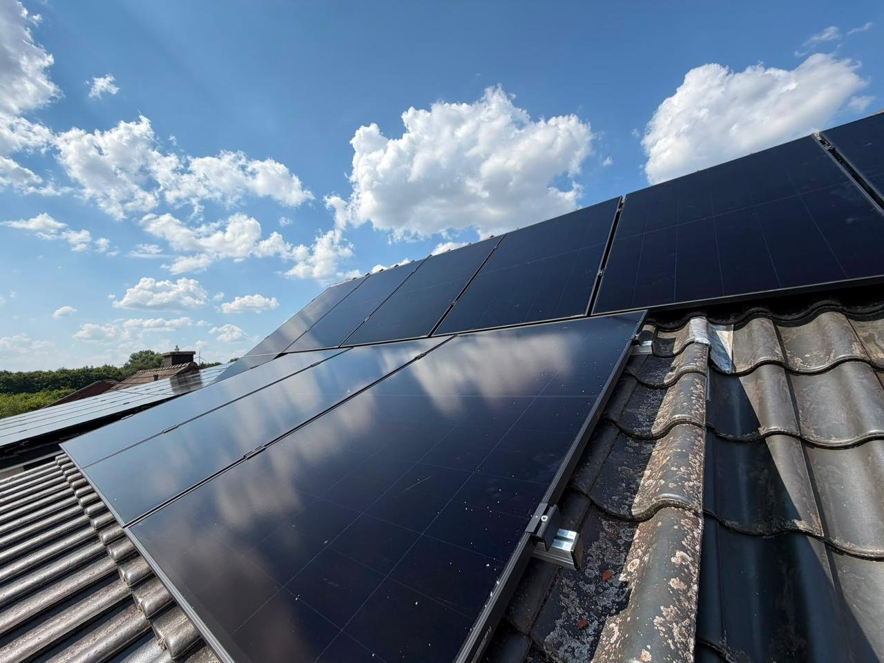 Photovoltaikanlage auf einem Wohnhaus